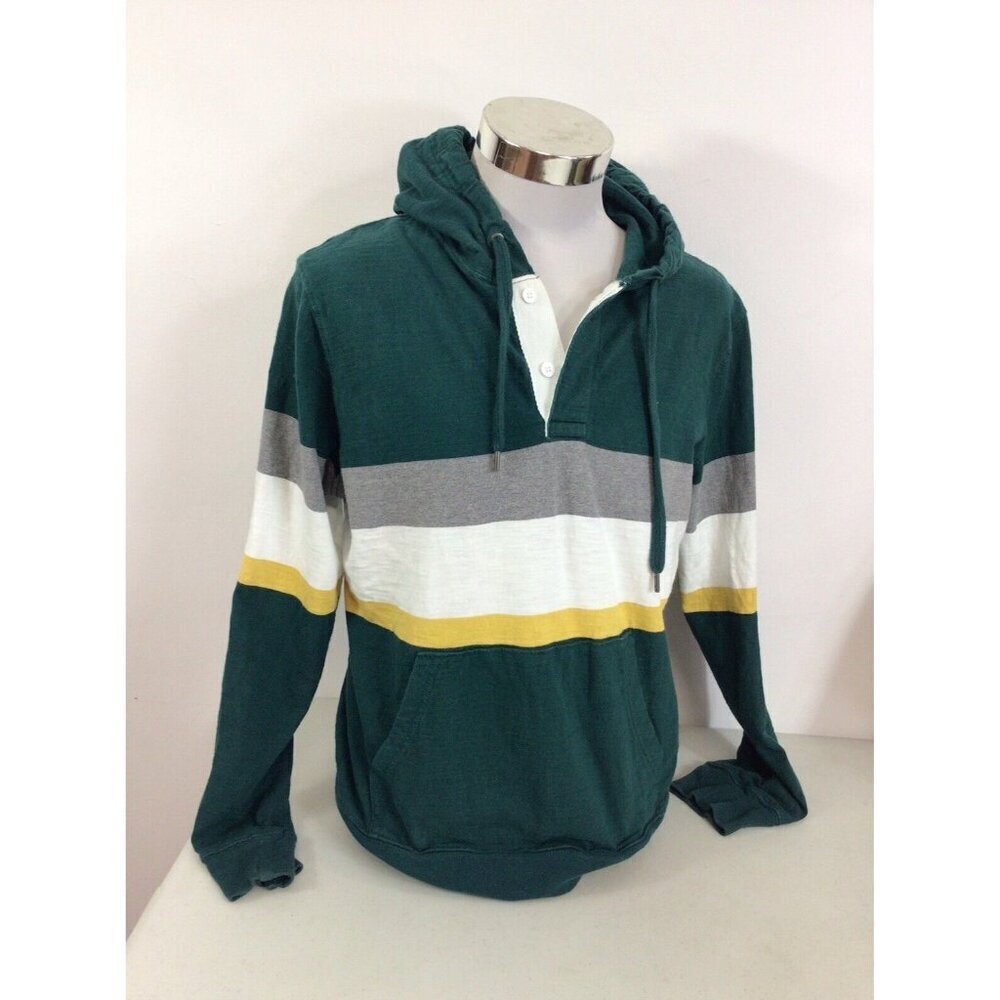 American Eagle Top Stripe Hoodie Pullover Mens Medium